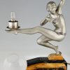 Art Deco lamp sculpture dancer with ball.
