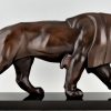 Sculpture style Art Deco lion marchant