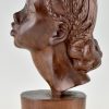Handgesneden houten sculptuur African Beauty