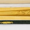 Art Deco gilt bronze letter opener with leaves