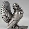 Art Deco silvered bronze dove bookends.