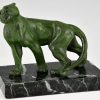 Art Deco lion bookends