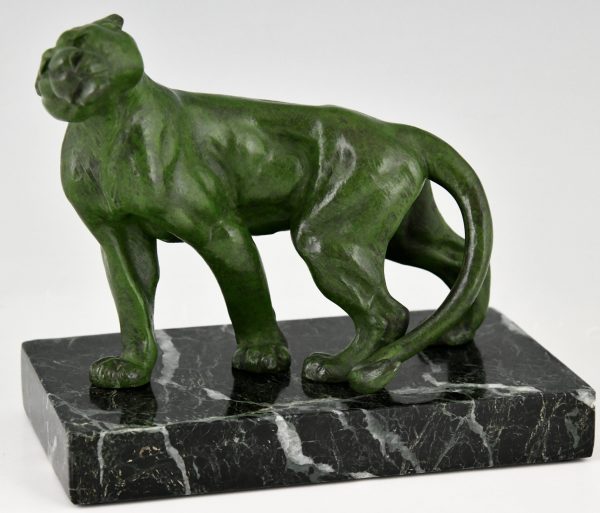 Art Deco lion bookends