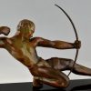 Art Deco sculpture of an archer.