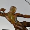 Art Deco sculptuur van een boogschutter