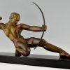 Art Deco sculpture of an archer.