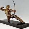 Art Deco sculpture of an archer.