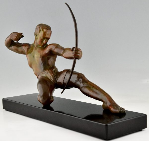 Art Deco sculpture of an archer.