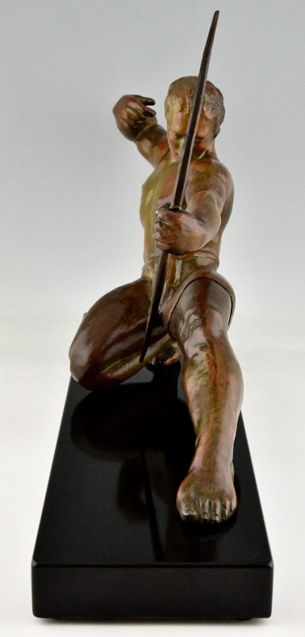 Art Deco sculpture of an archer.