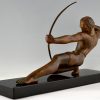 Art Deco sculpture of an archer.