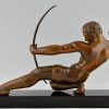 Art Deco sculpture of an archer.