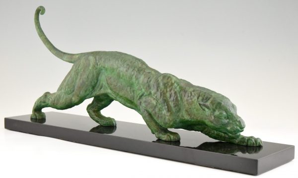 Art Deco sculpture of a panther