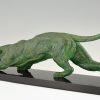 Art Deco sculpture of a panther