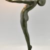 Art Deco Iamp Clarté nude Max Le Verrier