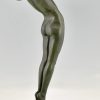 Lampe Art Deco femme nue Clarté original 1928 H. 84 cm. / H. 33 inch.