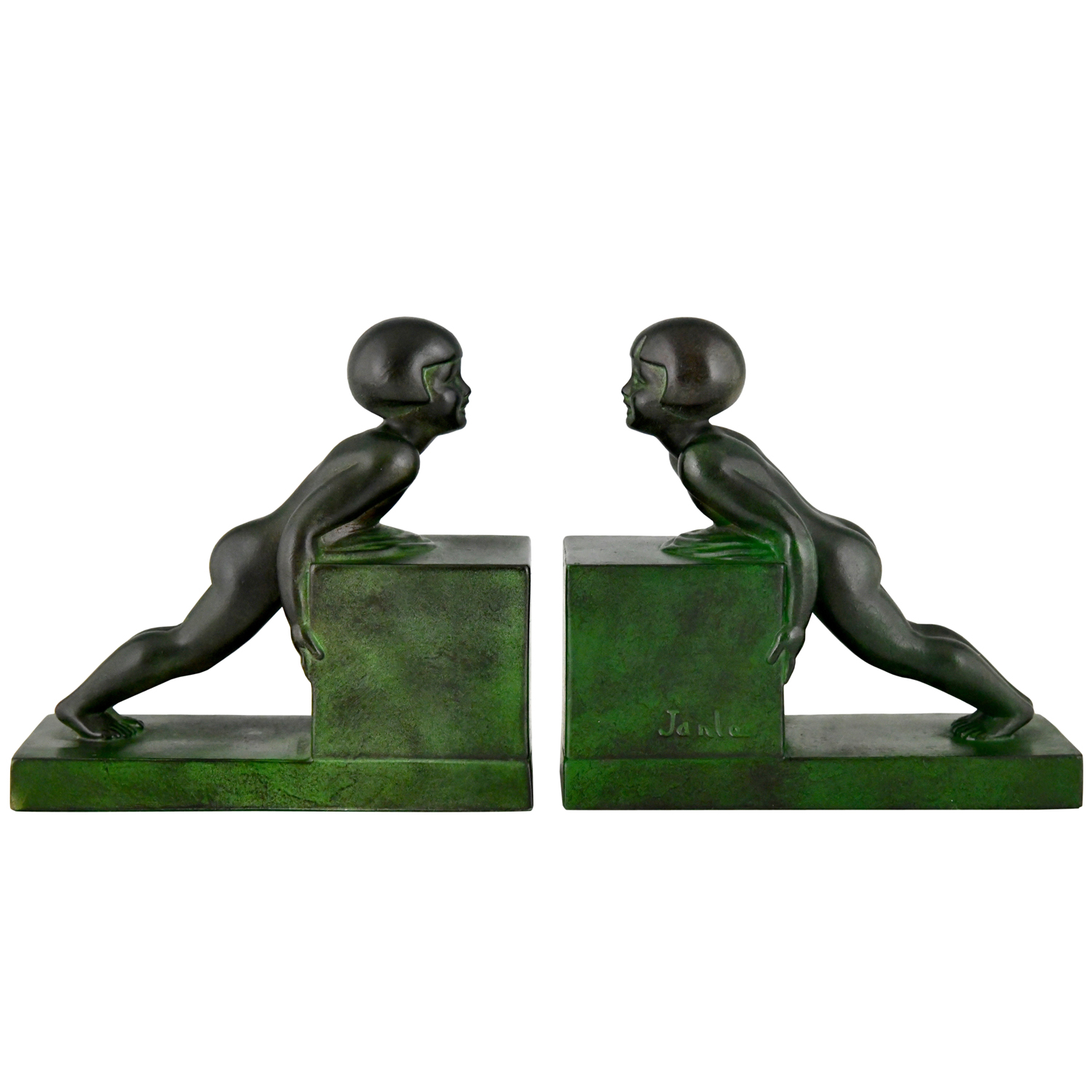 Art deco bookends girls Janle