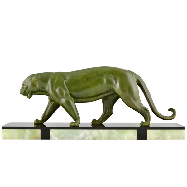 Art Deco sculpture of a panther