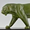 Art Deco sculpture of a panther