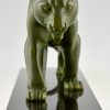 Art Deco sculpture of a panther