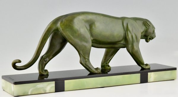 Art Deco sculpture of a panther