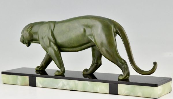 Art Deco sculpture of a panther