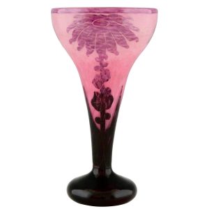 Art Deco vase Dhalia Le verre Français - 1