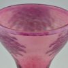 Dahlias Art Deco vase verre Cameo grand modèle