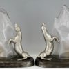 Pair of Art Deco lamps with seals