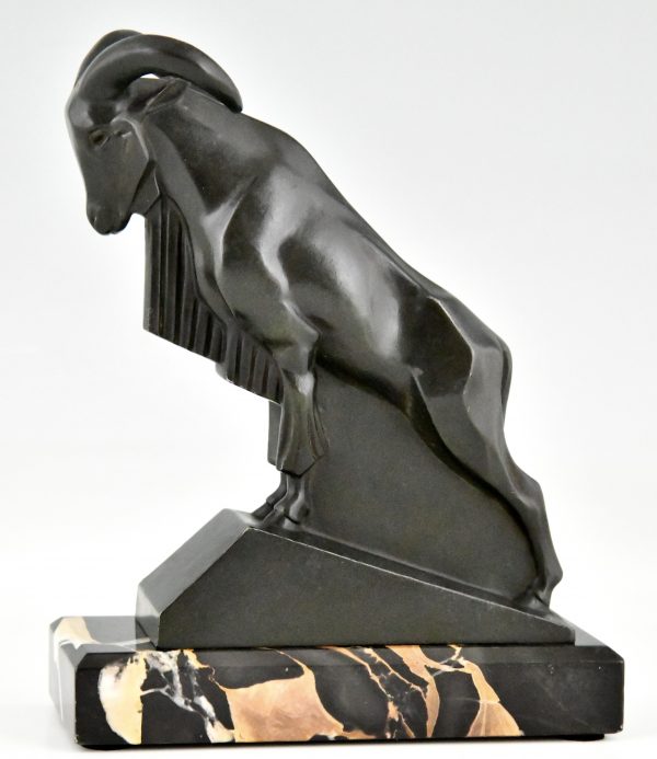 Art Deco Ibex or ram bookends