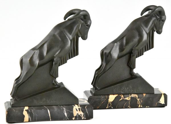 Art Deco Ibex or ram bookends