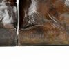 Art Deco bronze sculpture terrier dog bookends