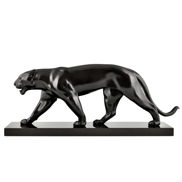 Art Deco panther sculpture Max Le Verrier