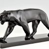 Art Deco sculpture of a panther Baghera