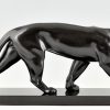 Art Deco sculpture of a panther Baghera