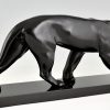 Art Deco sculpture of a panther Baghera