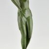 Art Deco sculpture dancer with tambourine, Farandolle