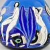 Art Deco Vase Keramik mit Akten Baigneuses