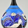 Art Deco Vase Keramik mit Akten Baigneuses