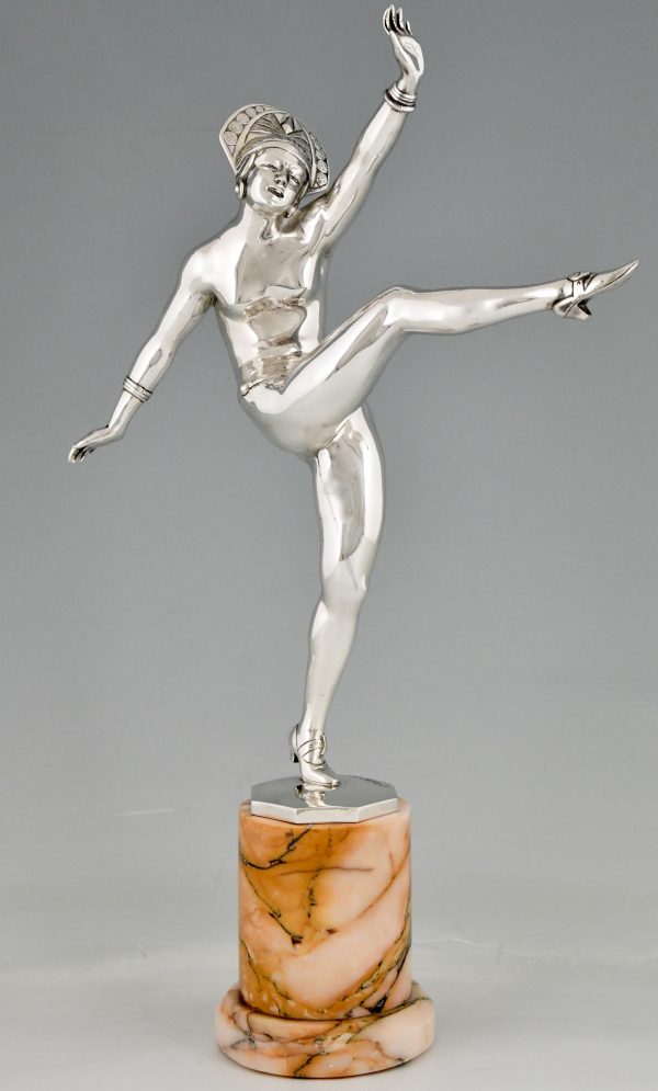 Art deco bronze sculpture dancer Morante - 2