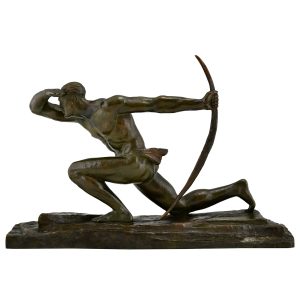 Art Deco bronze archer Pierre Le Faguays - 1