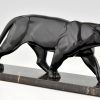 Art Deco sculpture of a panther.