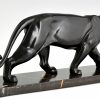 Art Deco sculpture of a panther.