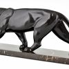 Art Deco sculpture of a panther.