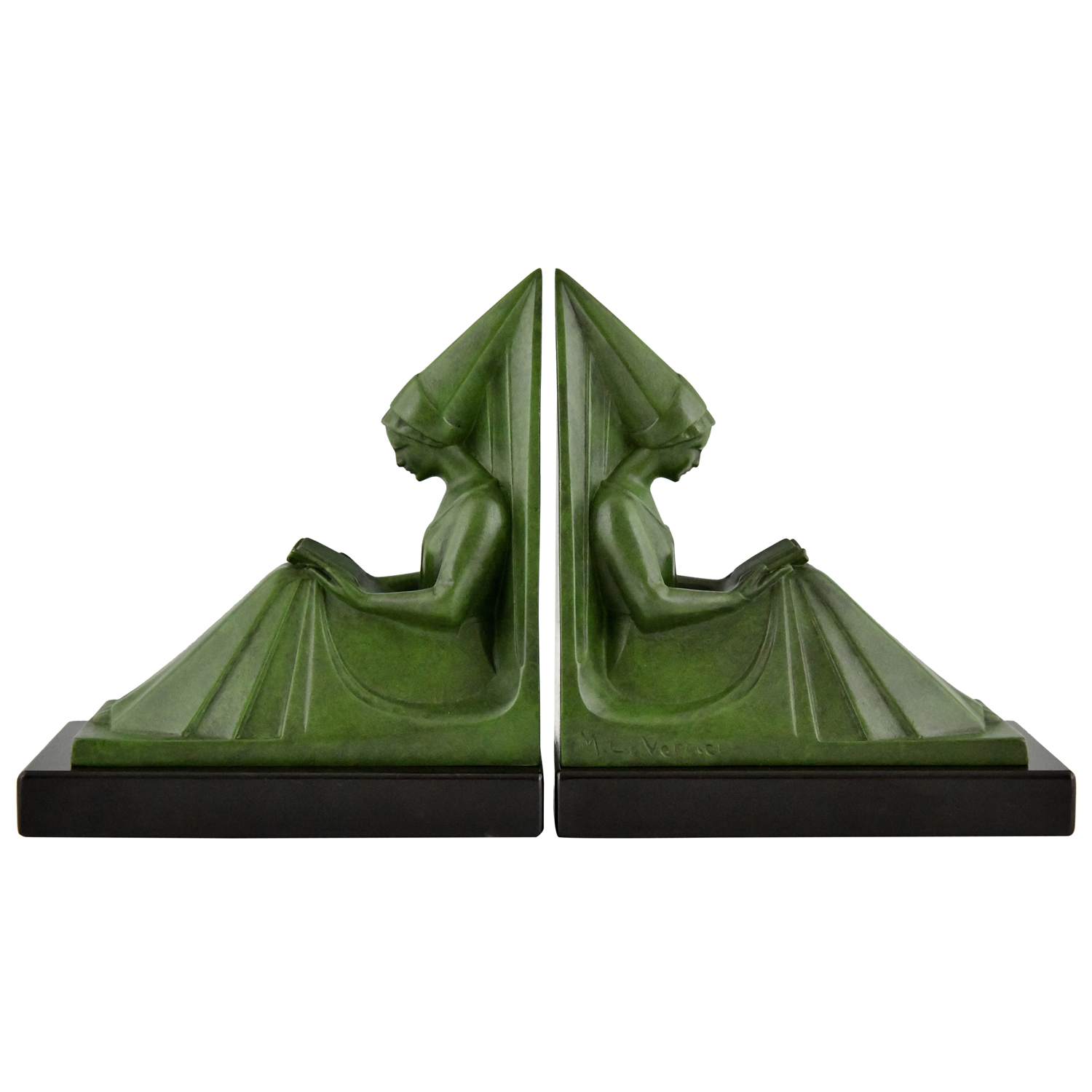Max Le Verrier bookends reading ladies - 1