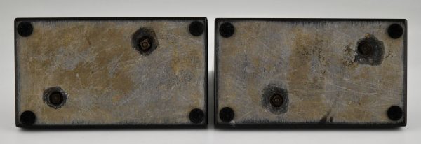 Art Deco Buchstützen lesende Frauen