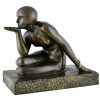 Art Deco bronze Enigme Guiraud Rivière - 2