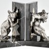 Serre-livres Art Déco en bronze avec ours