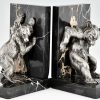 Art Deco bronze bear bookends.