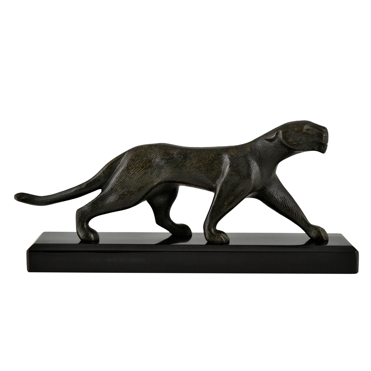 Art Deco bronze panther Decoux