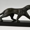 Art Deco bronze panther Decoux